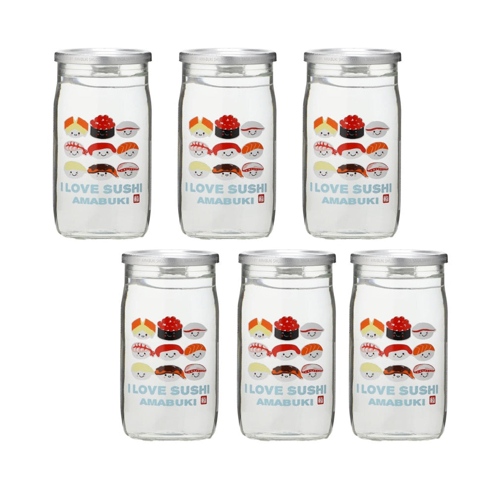 Amabuki I Love Sushi Junmai cup pack
