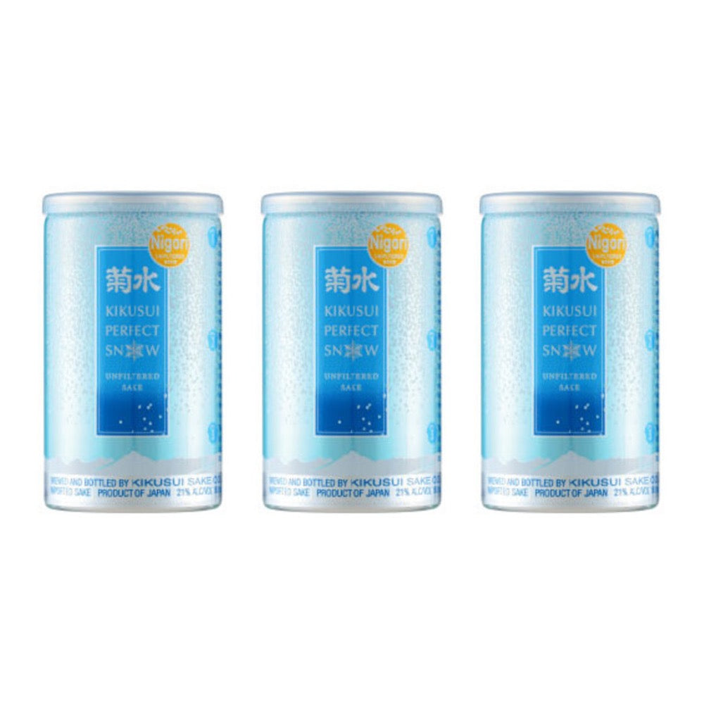 Kikusui Perfect Snow Nigori Sake - set of 3 cans